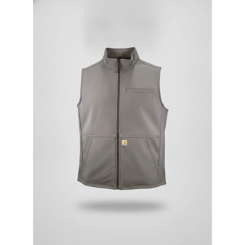 Carhartt Liberty Modern Fit Mens 2XL Pewter Gray Full Zip Scrub Vest C82023